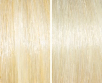 Blonde before/after